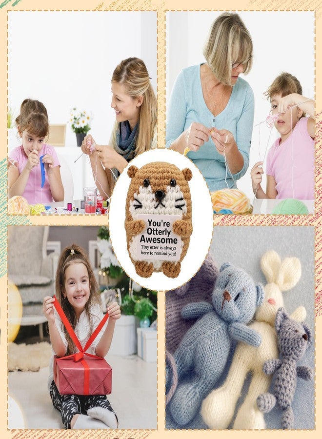 squishy Crochet Toys, Soft Crochet Dolls for Girls, Soft Toys Handmade Gifts with Message for Women Men Friends Coworkers Birthday Christmas Gift Home Decor - Image 2